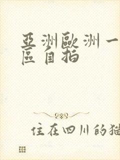 亚洲欧洲一区二区自拍