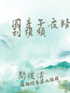国产午夜精品福利视频