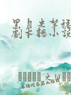 黑月光拿稳be剧本听小说