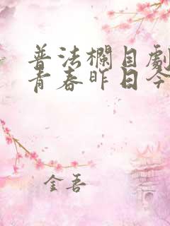 普法栏目剧我的青春昨日今夜一集
