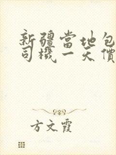 新疆当地包车带司机一天价格