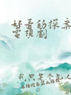 好看的探案悬疑电视剧