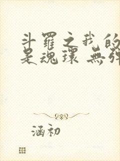 斗罗之我的武魂是魂环 无弹窗