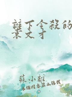 谁下令杀的王佐袁文才