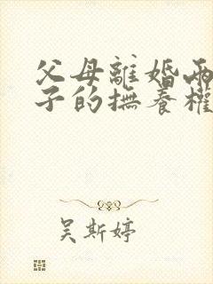 父母离婚两个孩子的抚养权怎么判定