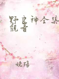 野良神全集免费观看 野良神全集免费观看