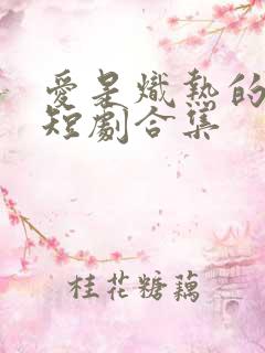 爱是炽热的秘密短剧合集