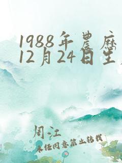 1988年农历12月24日生辰八字