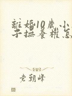 离婚10岁小孩子抚养权怎么判定
