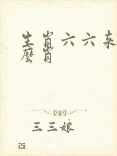 生肖六六来是什么肖