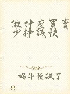 做什么买卖投资少挣钱快