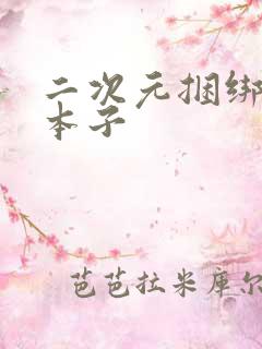 二次元捆绑调教本子