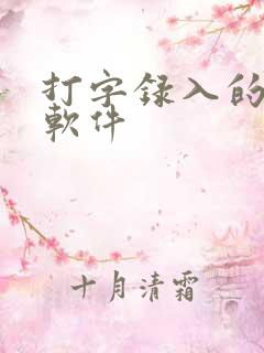 打字录入的赚钱软件
