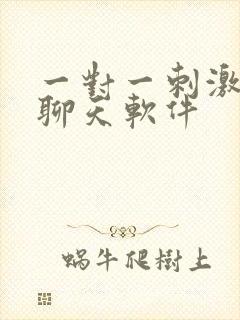 一对一刺激匿名聊天软件