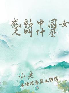 感动中国女主持人叫什么