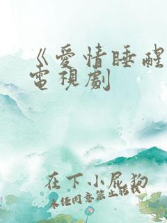 《爱情睡醒了》电视剧 《爱情睡醒了》电视剧