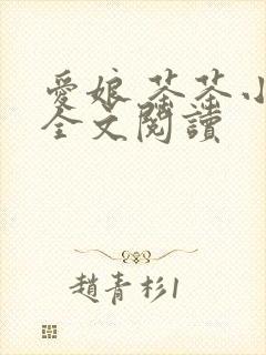 爱娘 茶茶小说全文阅读