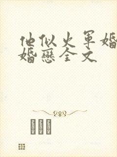 他似火军婚高干婚恋全文