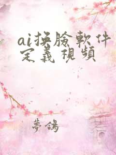 ai换脸软件自定义视频 ai换脸软件自定义视频