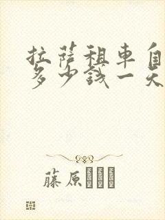 拉萨租车自驾游多少钱一天