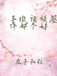 手机视频压缩软件哪个好