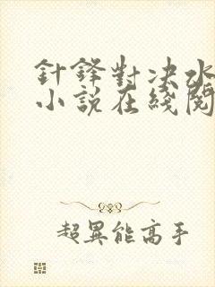 针锋对决水千丞小说在线阅读免费 针锋对决水千丞小说在线阅读免费