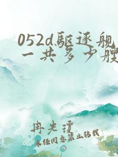052d驱逐舰一共多少艘