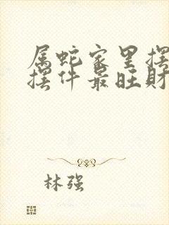 属蛇家里摆什么摆件最旺财 属蛇家里摆什么摆件最旺财