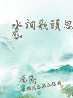 水调歌头思想情感