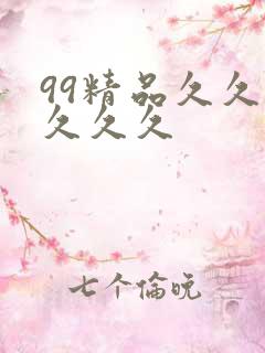 99精品久久久久久久