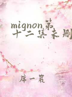 mignon第十二集未删减