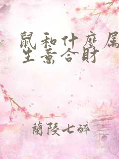 鼠和什么属相做生意合财
