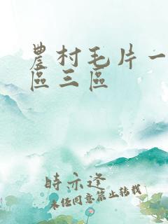 农村毛片一区二区三区