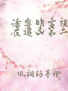 潘粤明电视剧白夜追凶第二季