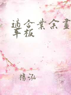 适合业余画画的平板