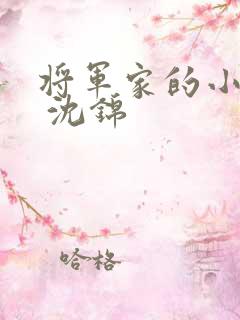 将军家的小娘子 沈锦