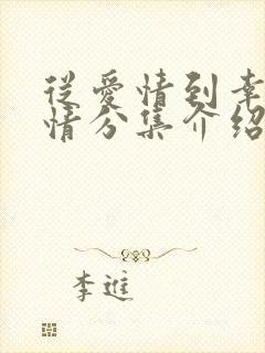 从爱情到幸福剧情分集介绍