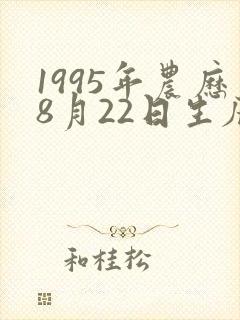 1995年农历8月22日生辰八字 1995年农历8月22日生辰八字