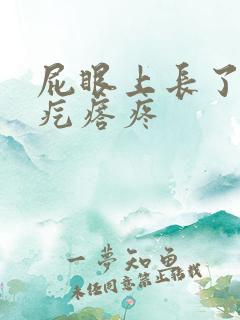 屁眼上长了个硬疙瘩疼
