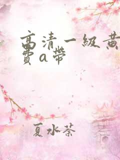 高清一级黄色免费a带