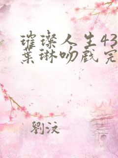 璀璨人生43集叶琳吻戏完整版
