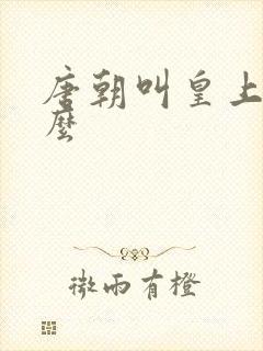 唐朝叫皇上叫什么 唐朝叫皇上叫什么