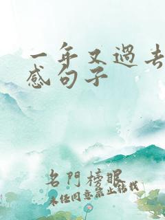 一年又过去了伤感句子