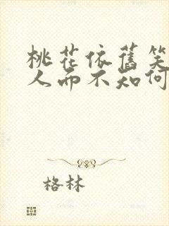 桃花依旧笑春风人面不知何处去