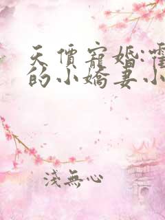 天价宠婚:霍总的小娇妻小说免费阅读