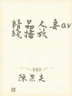 精品人妻av在线播放