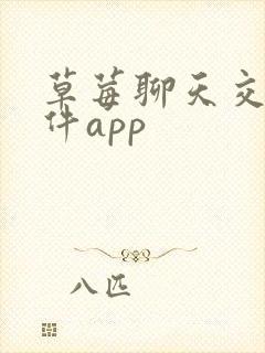 草莓聊天交友软件app