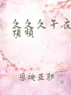 久久久午夜精品视频