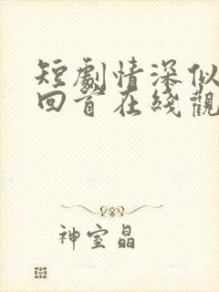 短剧情深似海难回首在线观看