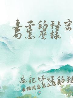 妻子的秘密大结局怎么样 妻子的秘密大结局怎么样